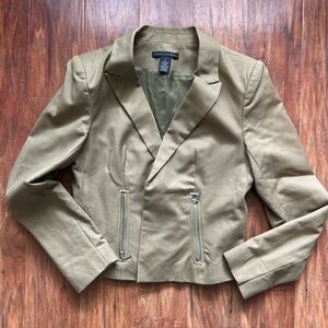 Grace Elements Green Blazer Double-Breasted Suit Jacket Women’s Size 8